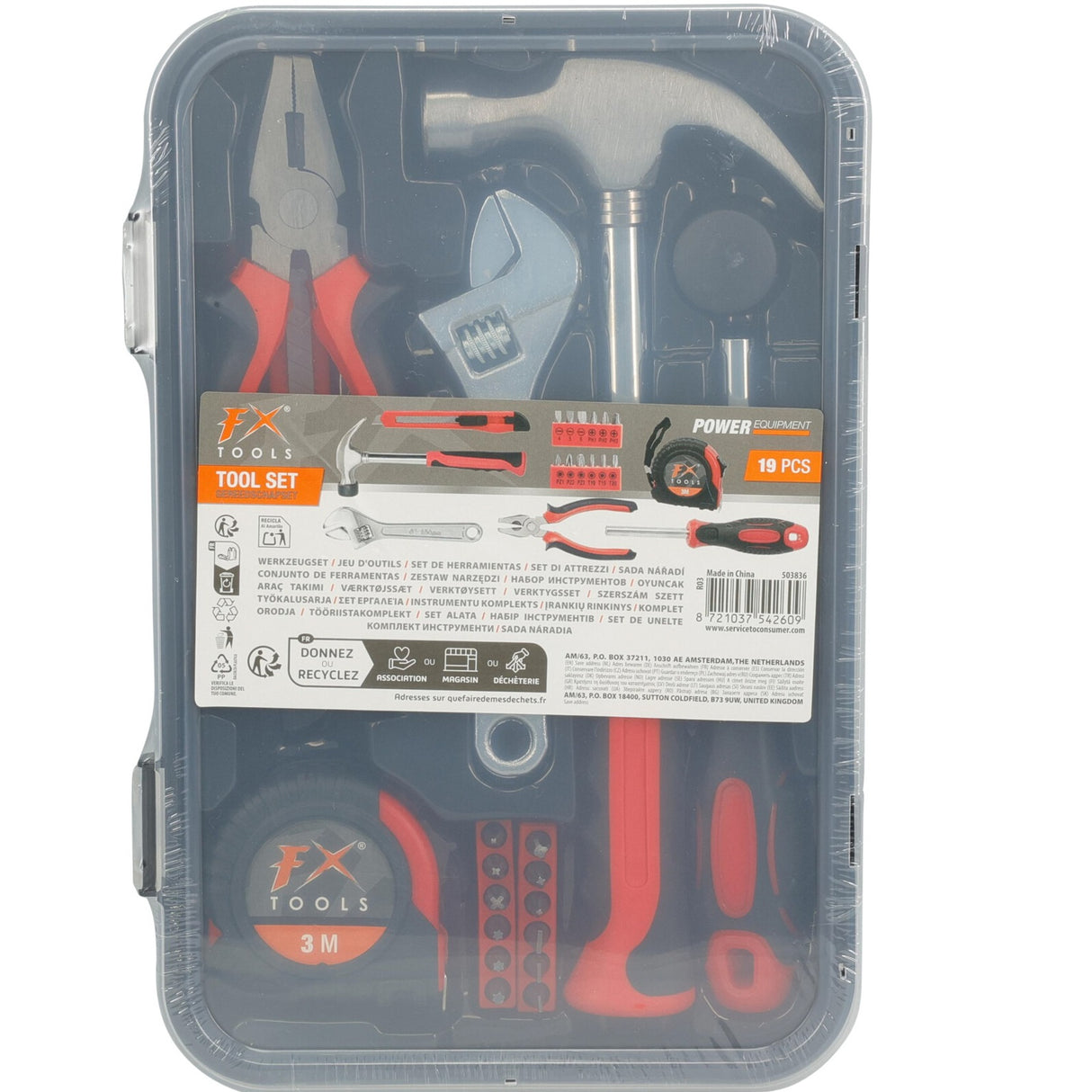 FX Tools | Verktøysett 19 deler i boks