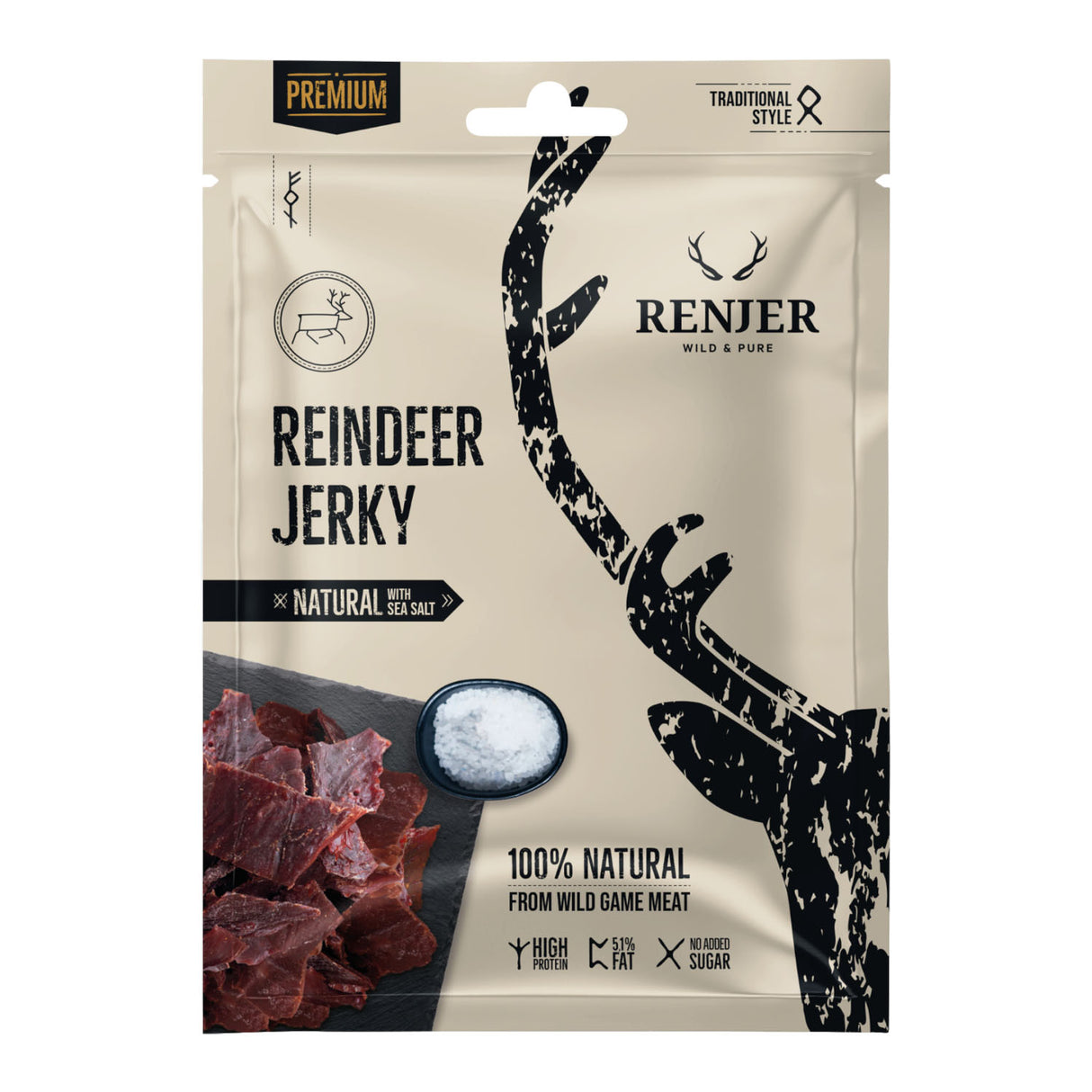 Renjer Jerky 5pk (5x25g) | Ulike Smaker