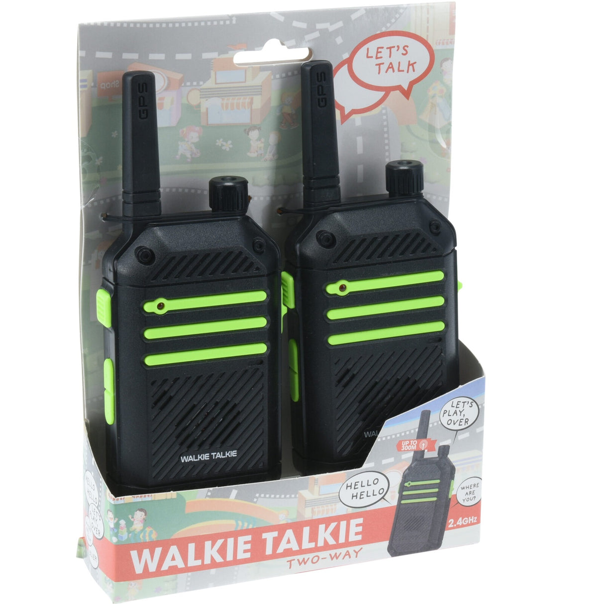 Walkie Talkie Sett | 2 stk | 300m rekkevidde