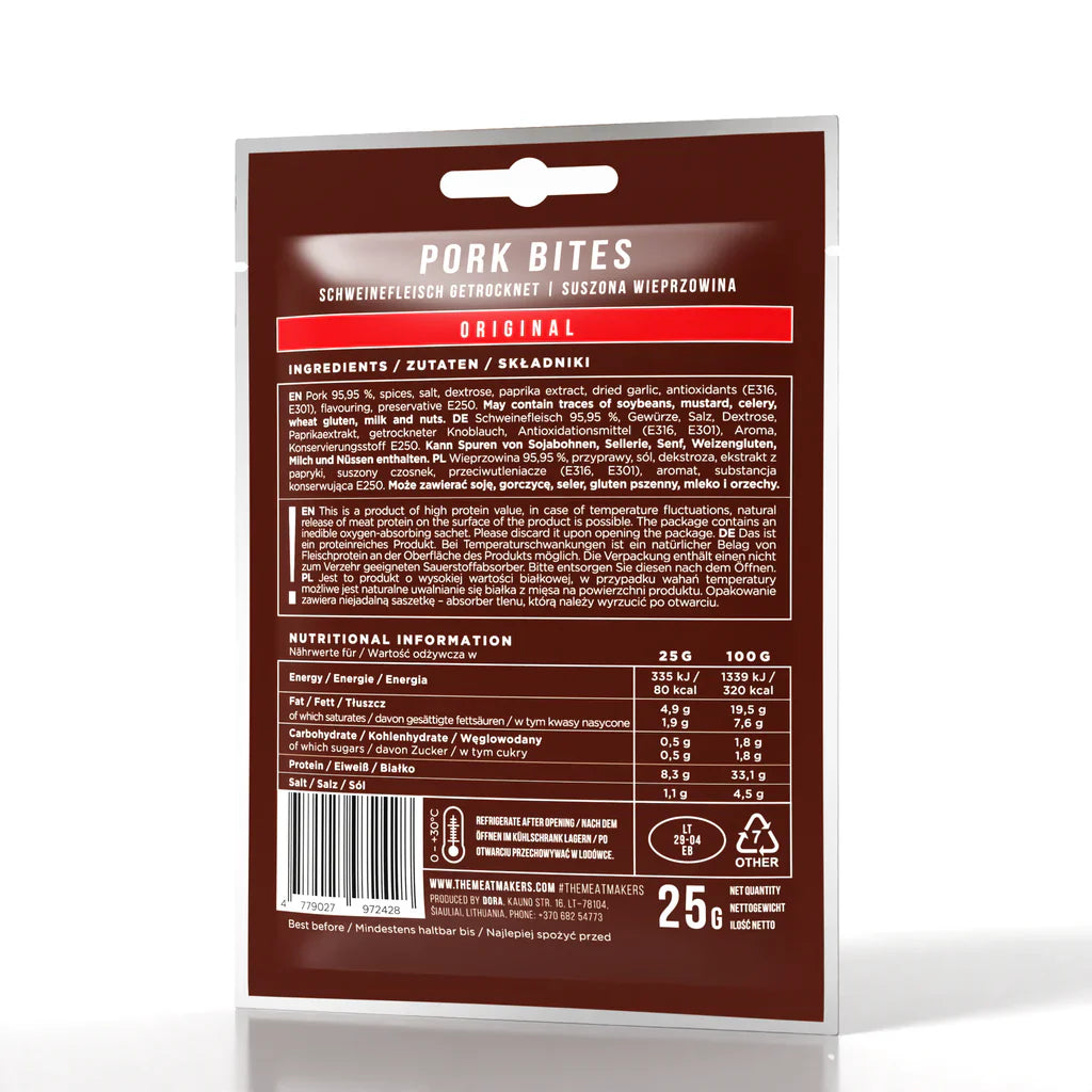 Meat Makers Pork Bites Original 25g