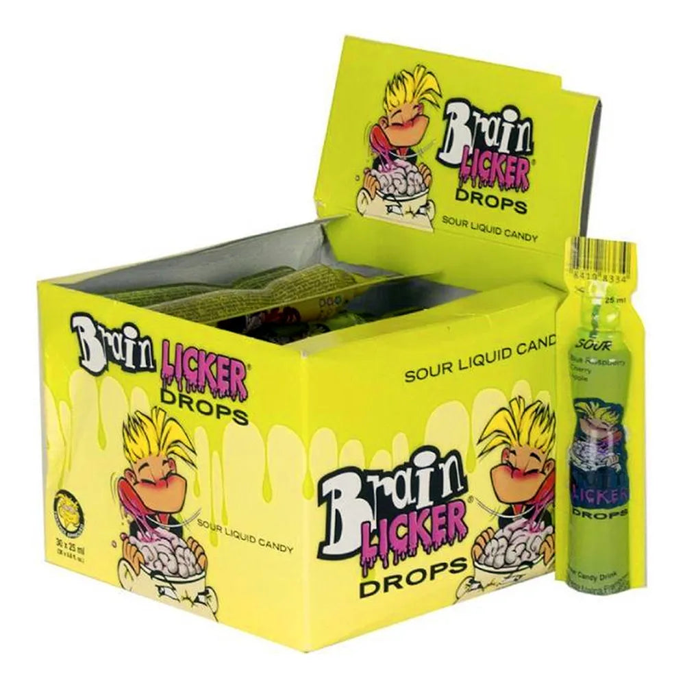 Brain Licker Drops 25ml | Ekstra Surt Flytende Godteri