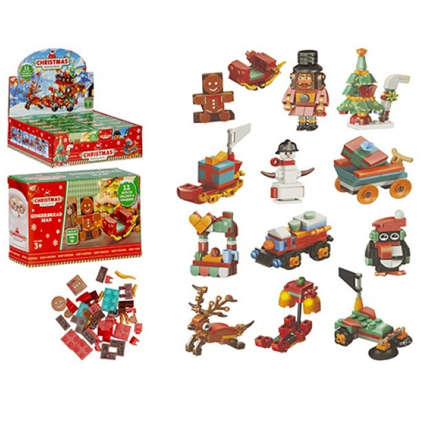 Julebyggesett | 12 Assorterte Modeller | Wizz Toys