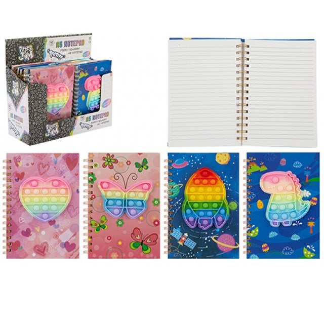 Paper Jam Pop-It Notatbok A5 | 80 Linjerte Ark | Velg Design
