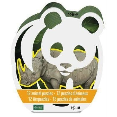 WWF Dyrepuslespill 12 Store brikker | Fra 3 år