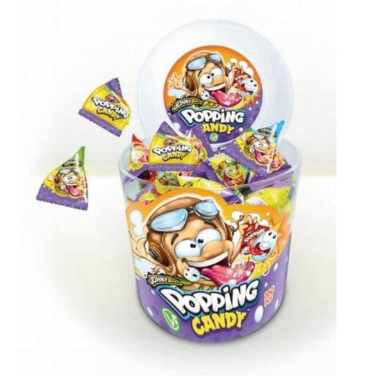 JohnyBee Popping Candy 100stk | Storpakk
