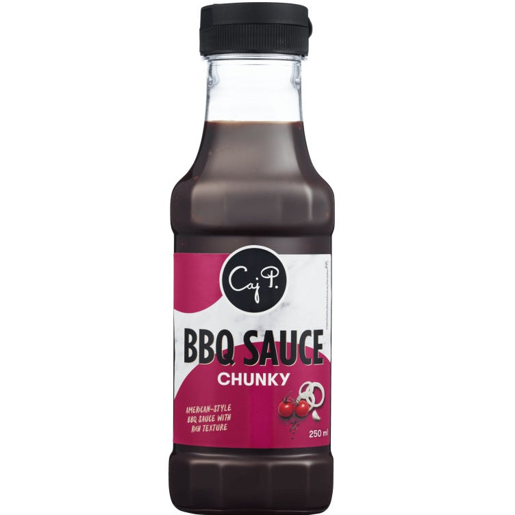 Caj P Chunky BBQ-saus 250ml