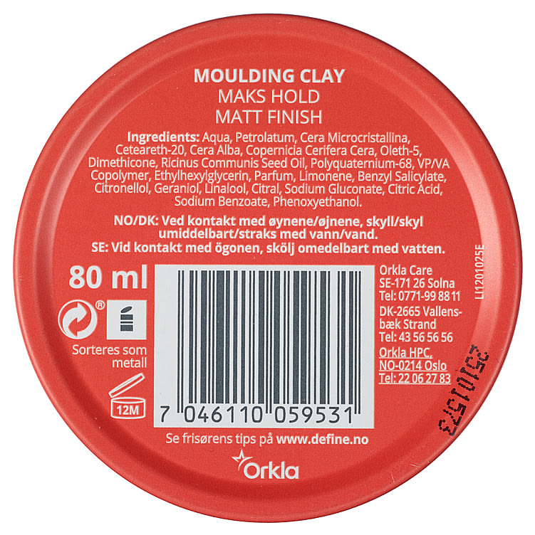 Define Men Clay Moulding 80ml