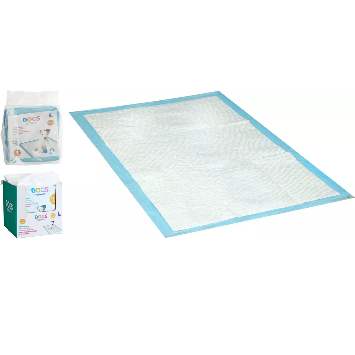 Tisseunderlag til hunder 4pk 60x60cm | Dogs Collection