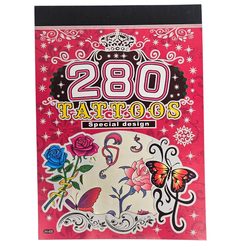 Midlertidige Tatoveringer Blomster & Sommerfugler 280stk