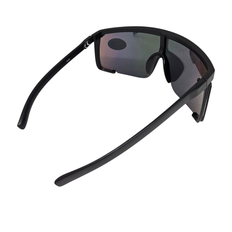 Sportsbrille Big Lens | Sort med farget glass | Fastshades