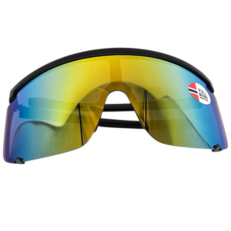 Sportsbrille Big Lens | Sort med farget glass | Fastshades