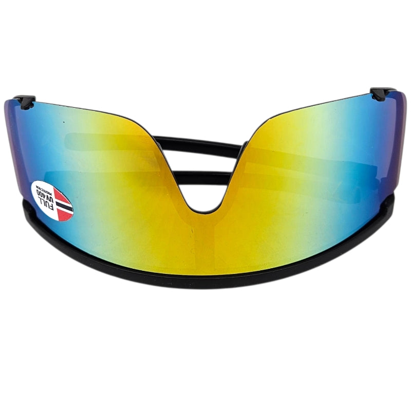 Sportsbrille Big Lens | Sort med farget glass | Fastshades