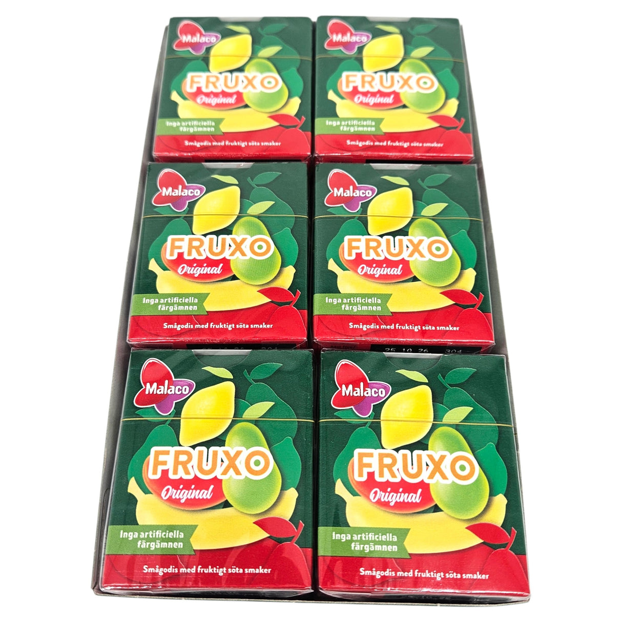 Malaco Fruxo Pastiller 30x20g | Storpakk