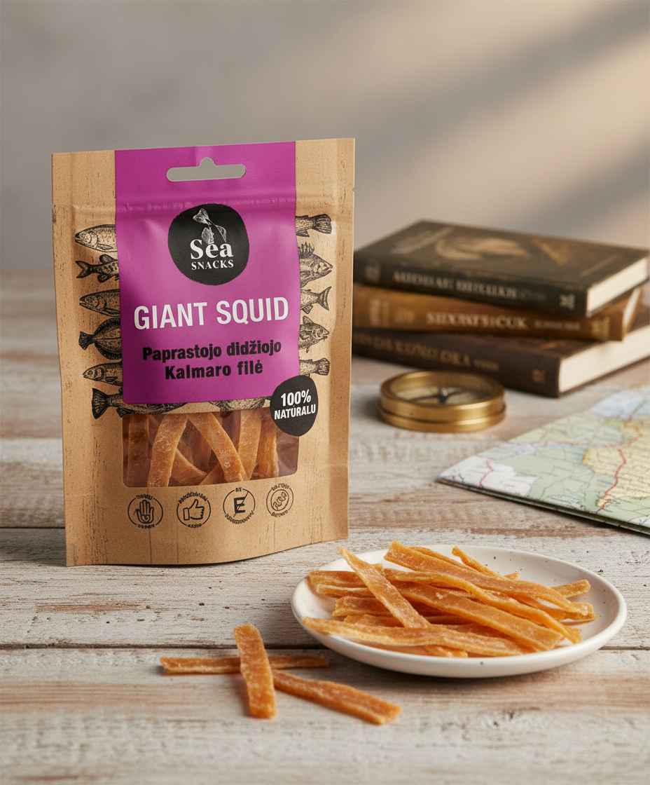Sea Snacks Tørrfisk Tørket Blekksprut 30g