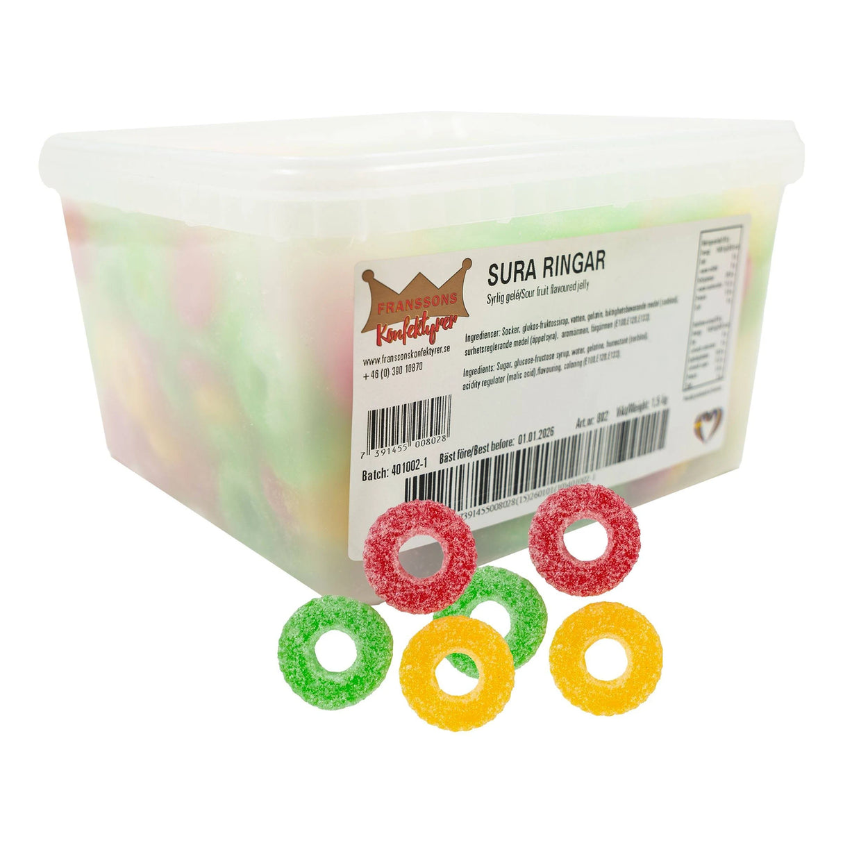 Franssons Sure Ringer 1,5kg | Storpakk