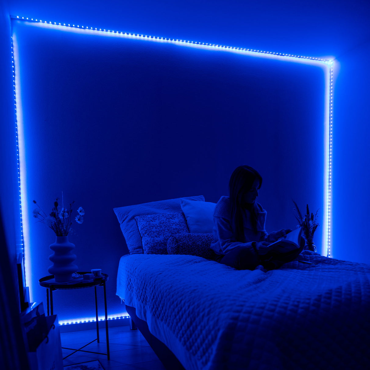 LED-List 10m Bluetooth & App | RGB Lys med Musikkstyring