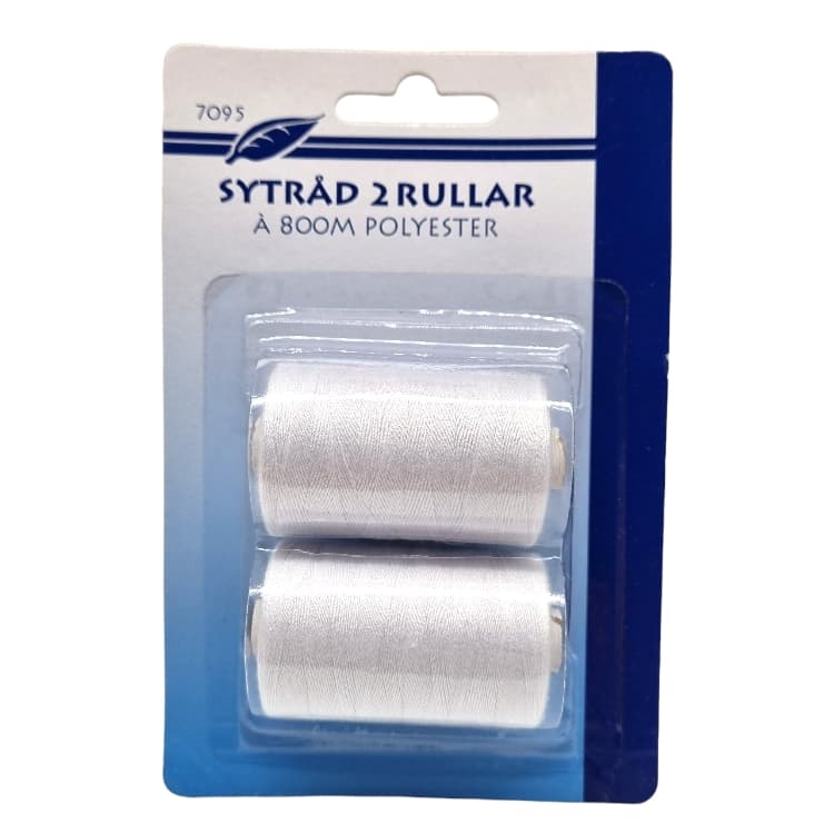 Sewing thread 2pk 800m Black/White