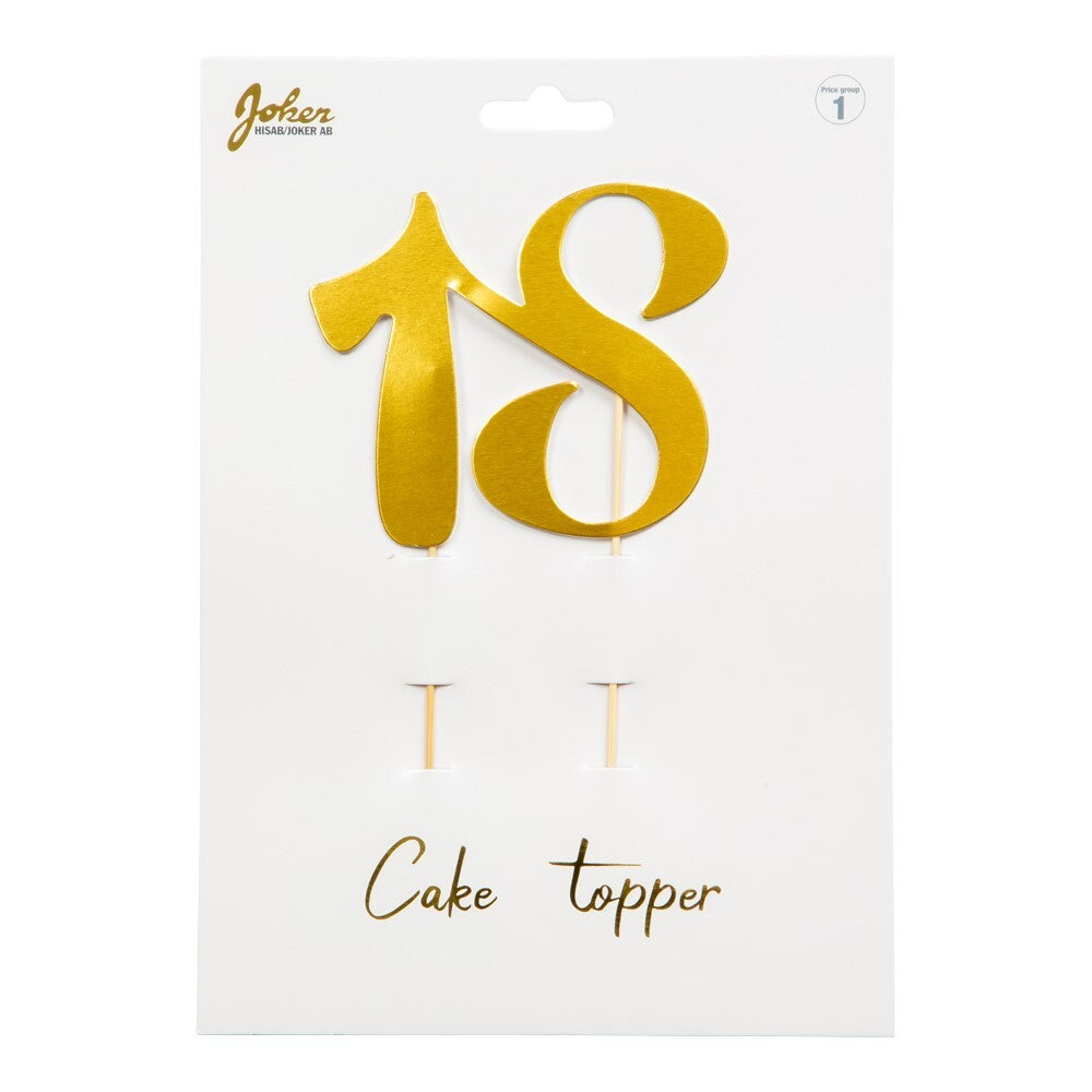Cake Decoration Numbers Gold