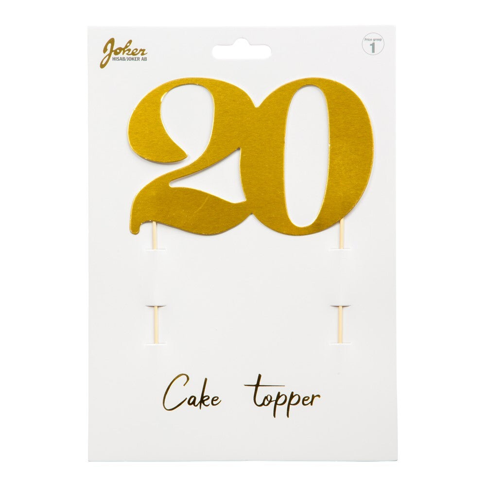 Cake Decoration Numbers Gold