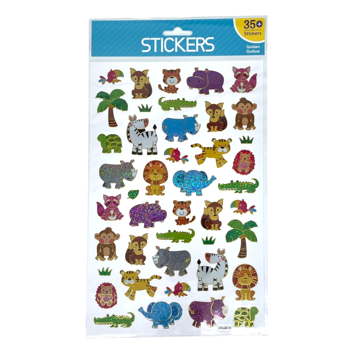 Stickers Animals Shiny 35pcs