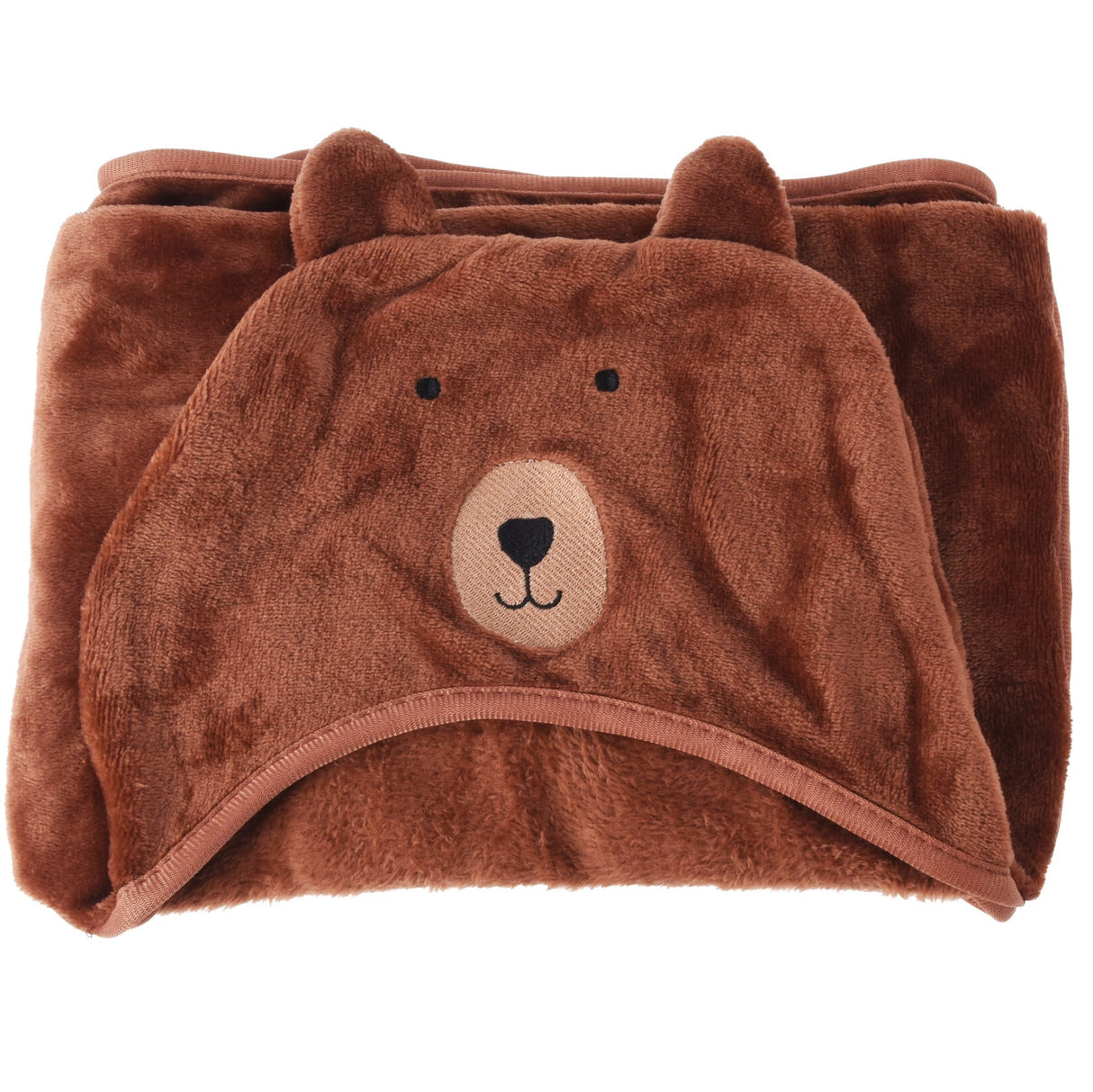 Fleece blanket with hood | 3 ass