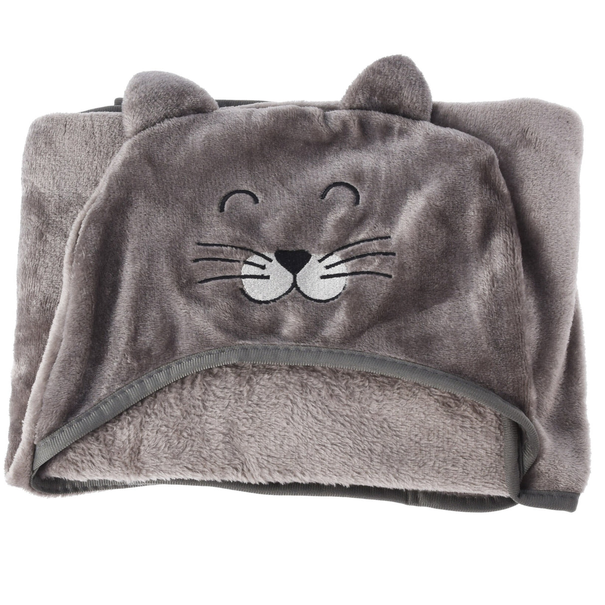 Fleece blanket with hood | 3 ass