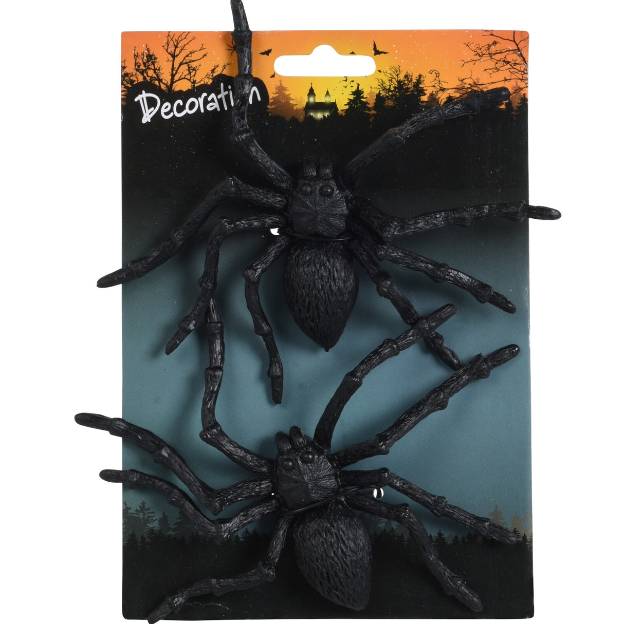 Store Dekorasjons Edderkopper 2pk 13x12cm
