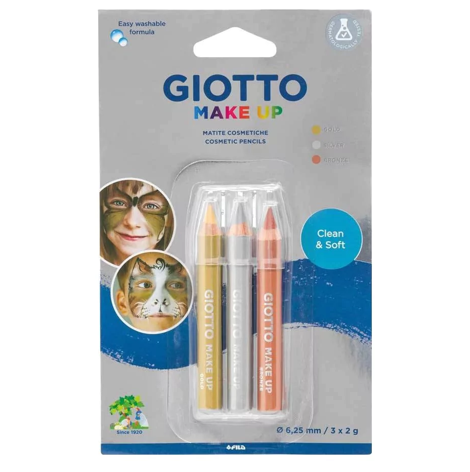 Giotto Make Up Penn For Ansiktsmaling 3pk | 4ass