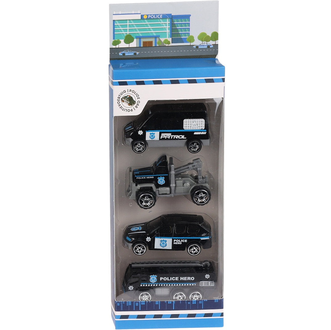 Lekebiler 4pk Diecast | 3 farger