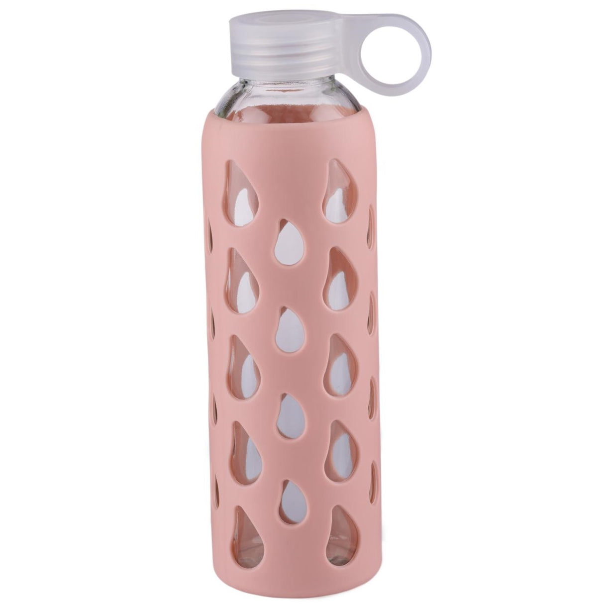 Alpina Drikkeflaske i Glass 500ml | Silikontrekk i 4 Farger