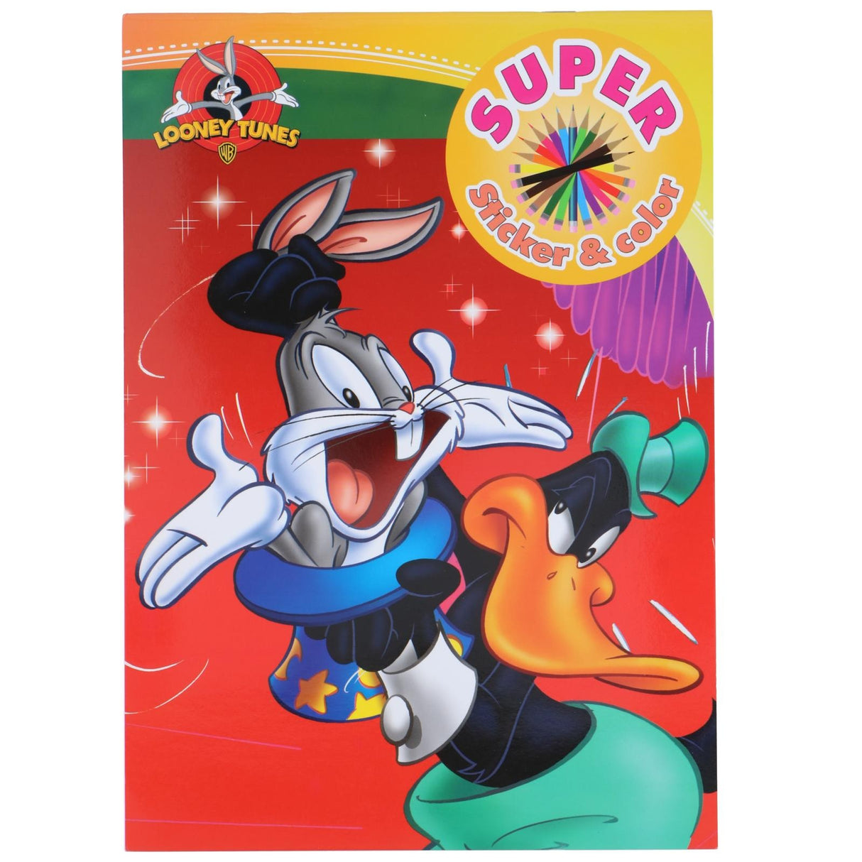 Warner Bros Coloring Book with Stickers 32 pages