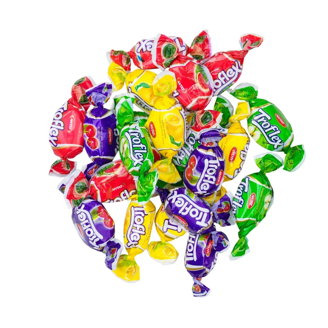 Troflex Fruktkarameller 800g | Storpakk Seige Karameller