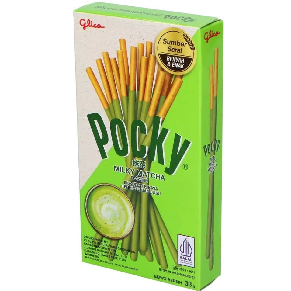 Pocky Milky Matcha - Kjekspinner med Matchasmak 33g
