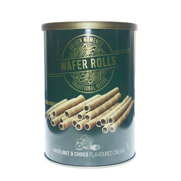 Vaffelruller med Hasselnøtt- og Sjokoladekrem 400g