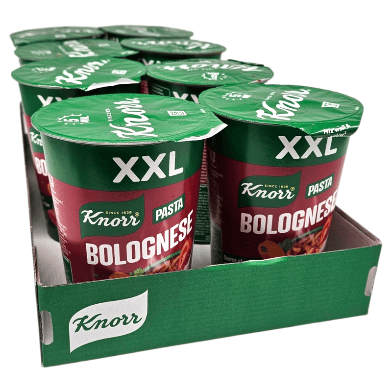 Knorr Snack Pot Bolognese XXL 8x88g | Large pack of quick meals