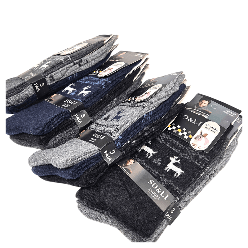 Angora Wool Socks Men 3pairs 40 - 46