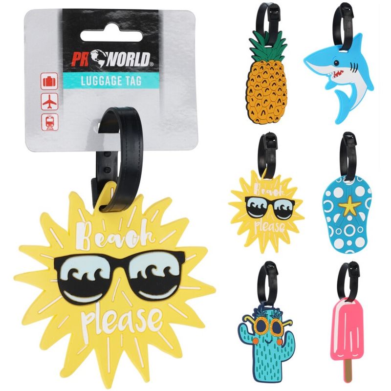 ProWorld Luggage Tags 6assorted