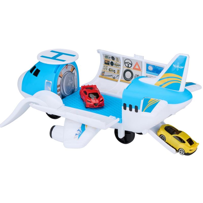 Transport Plane Construction Set with 2 Cars