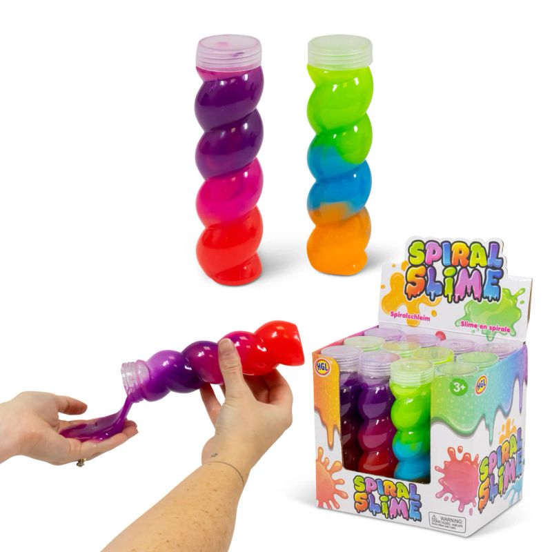 Spiral slime | Flerfarget slim i spiralboks | HGL
