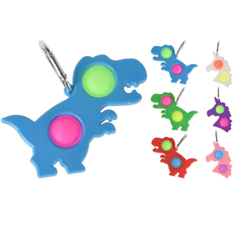 Pop it keychain toy - Dinosaur/Unicorn