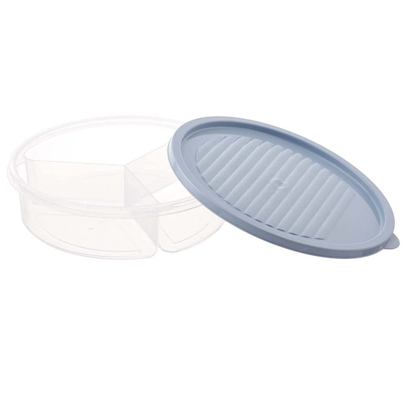 Food Storage Box 1200ml |Round| 3 Compartments