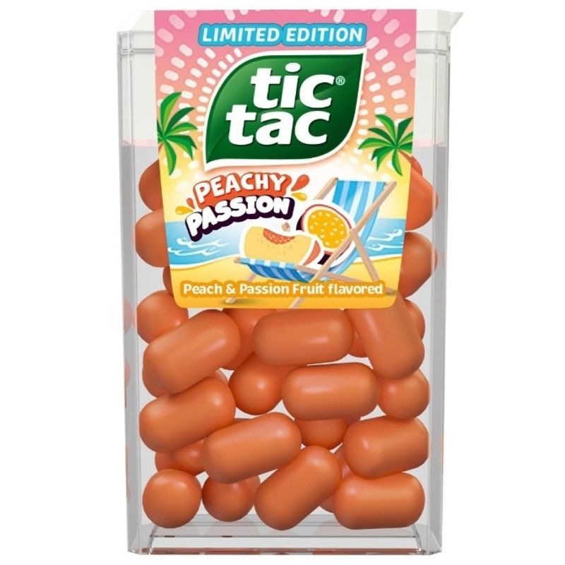 Tic Tac Peachy Passion 18 g | Fersken & pasjonsfrukt pastiller