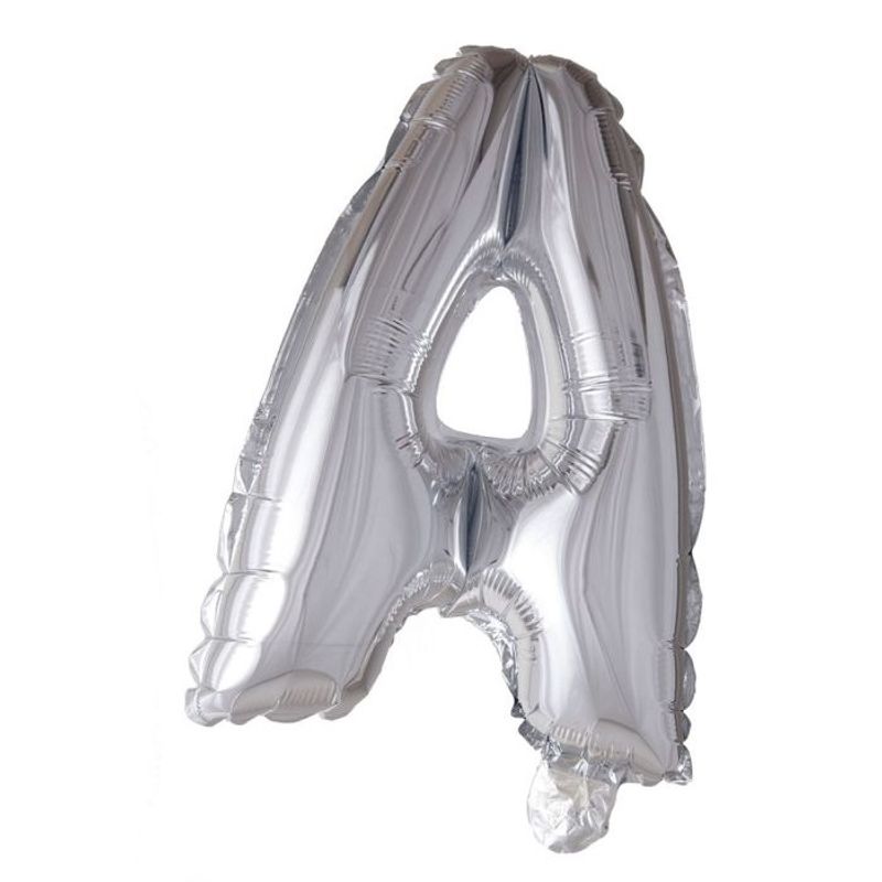 Tinka Foil Letter Balloons 41 cm Silver A to Z