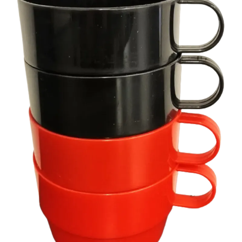 Coffee cups 4pk assorted colors