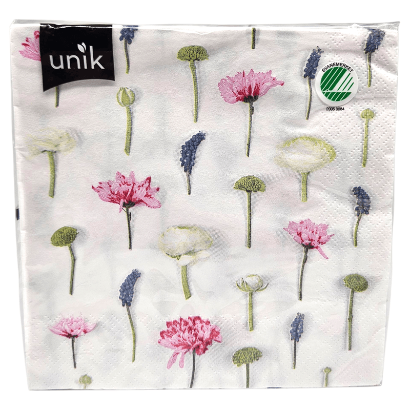 Napkins Flowers Composition 20pk 3-ply | 33x33cm | Unique