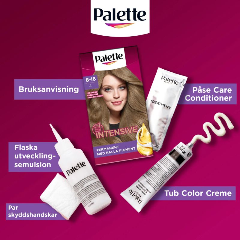 Schwarzkopf Palette Intensive 8 - 16 Lys askeblond