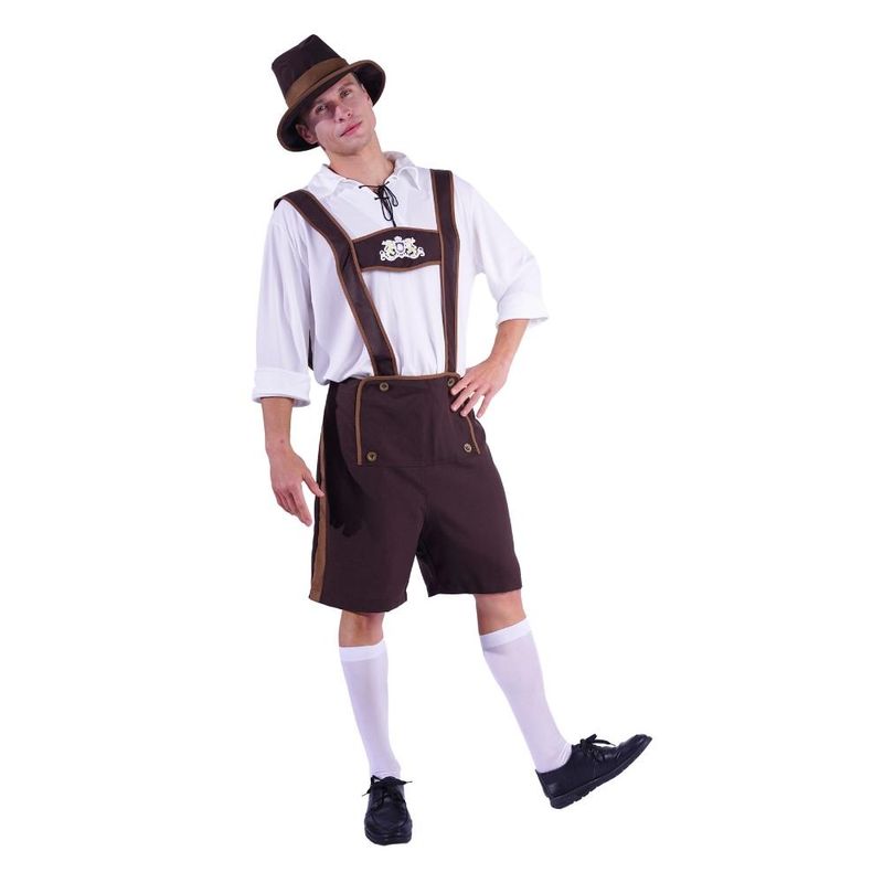 Oktoberfest costume men | Lederhosen with hat and shirt