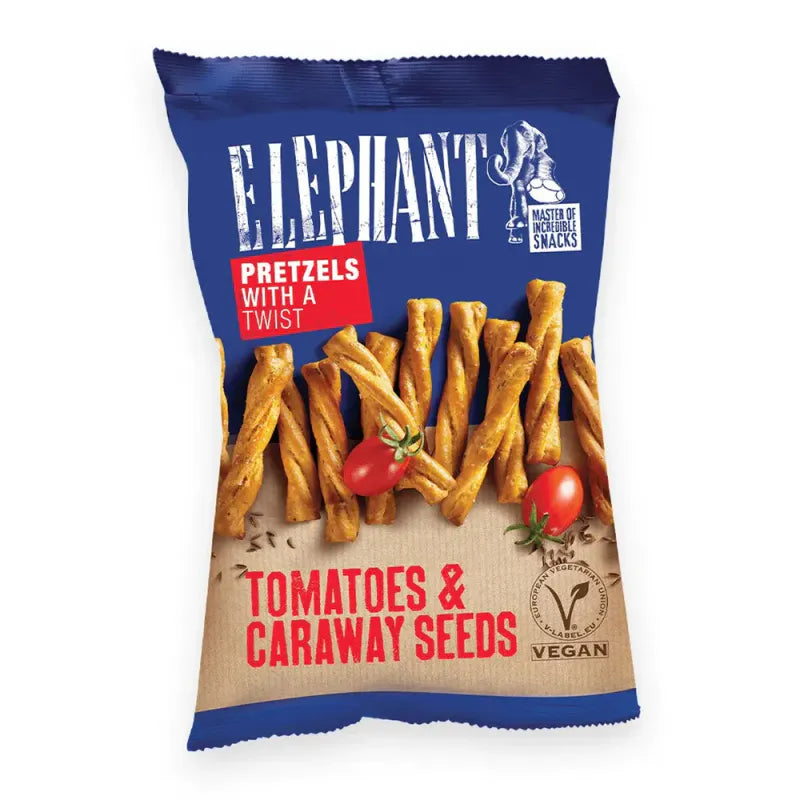 Elephant Pretzels Twisted Tomatoes & Carraway 70g