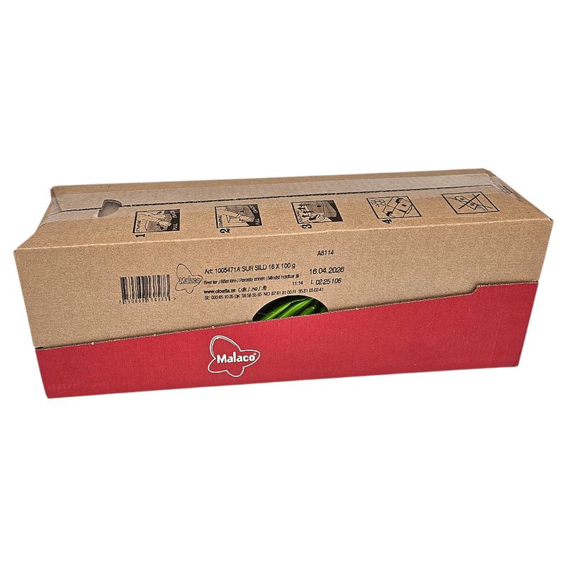 Malaco Sour Herring 16 x 100g | Large pack | Sour candy