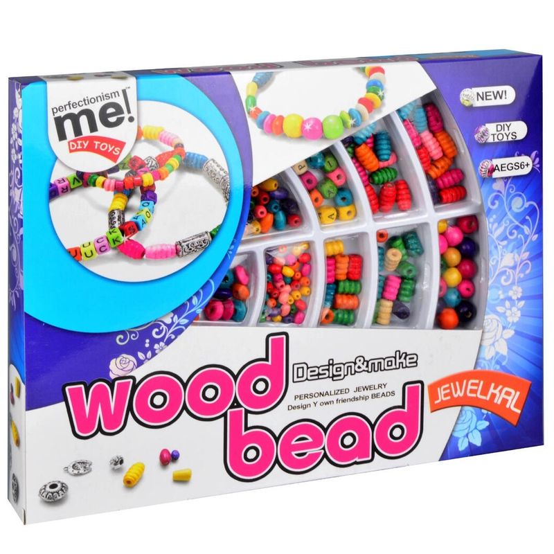 Wooden Bead Set | Make Colorful Friendship Bracelets with Wooden Beads